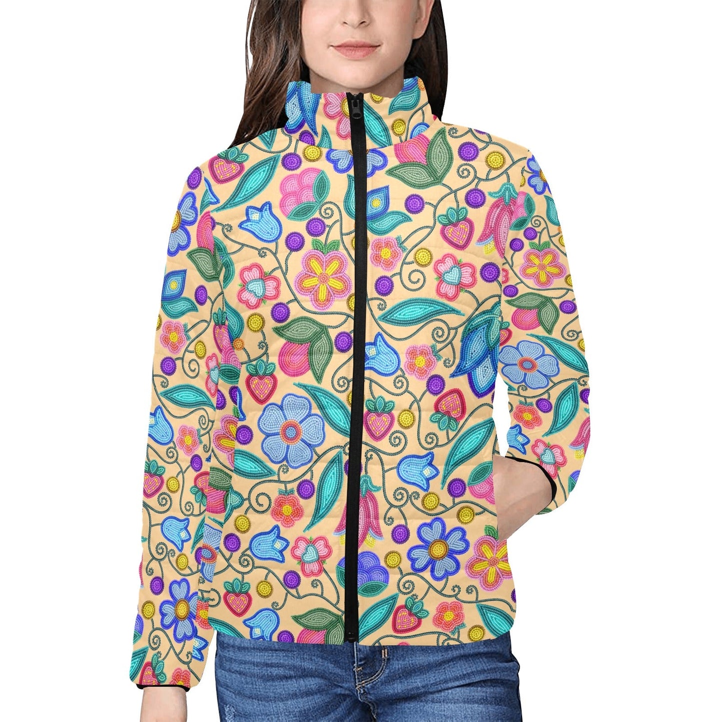 Sweet Offering Stand Collar Jacket