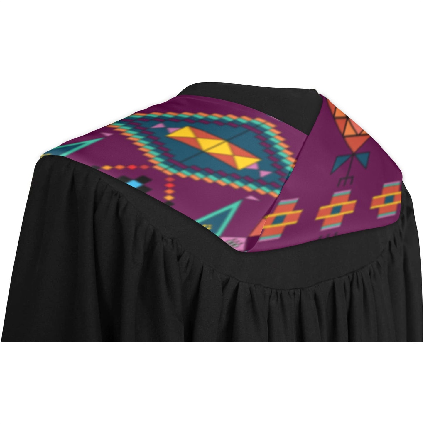 Travois Tipi Berry Graduation Stole