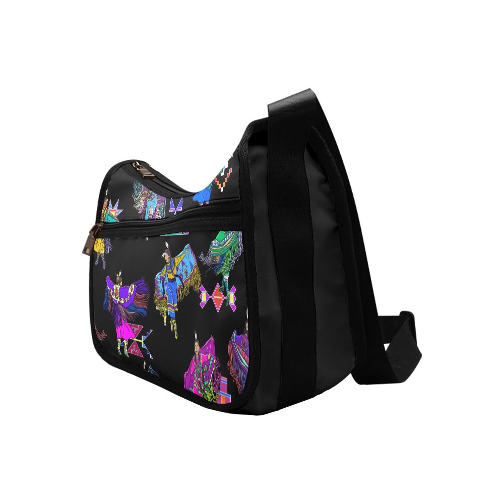 Women's Fancy Dancers Black Crossbody Bag