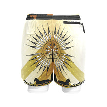 Load image into Gallery viewer, Stallion Skyline Men&#39;s Sports Shorts with Compression Liner
