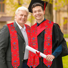 Load image into Gallery viewer, Dakota Damask Red Graduation Stole
