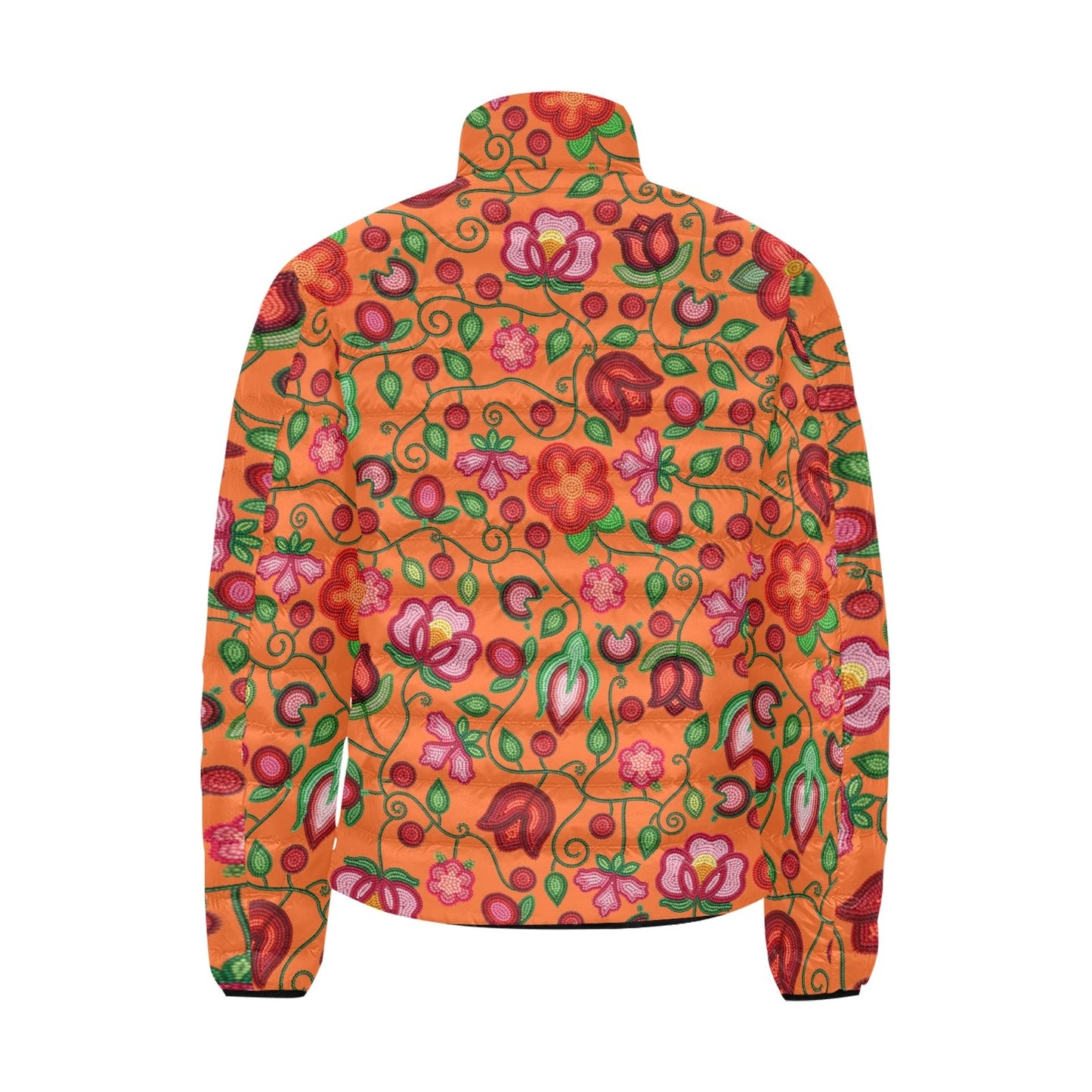 Rose Reverie Orange Padded Jacket