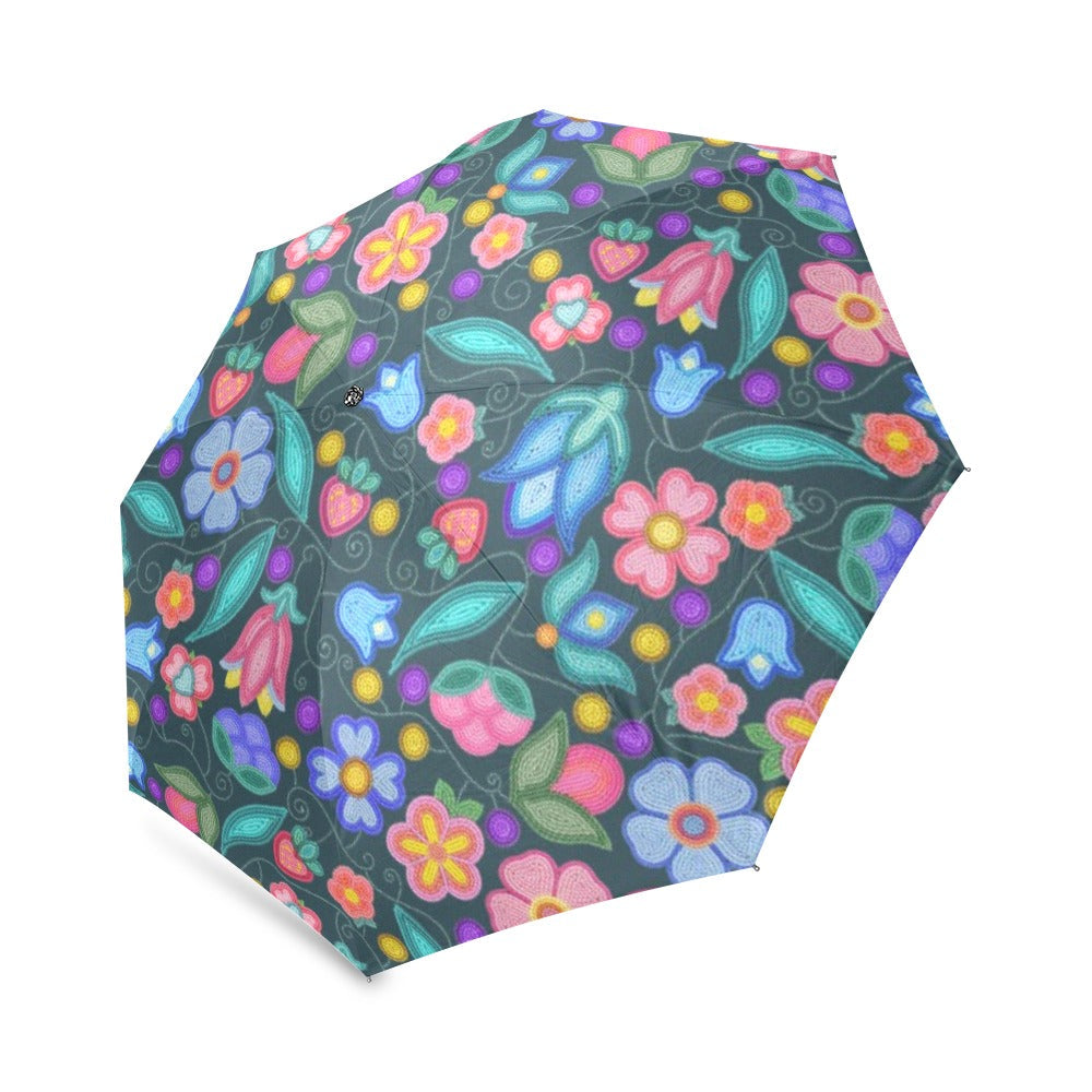 Sweet Offering Dark Teal Foldable Umbrella (Model U01)