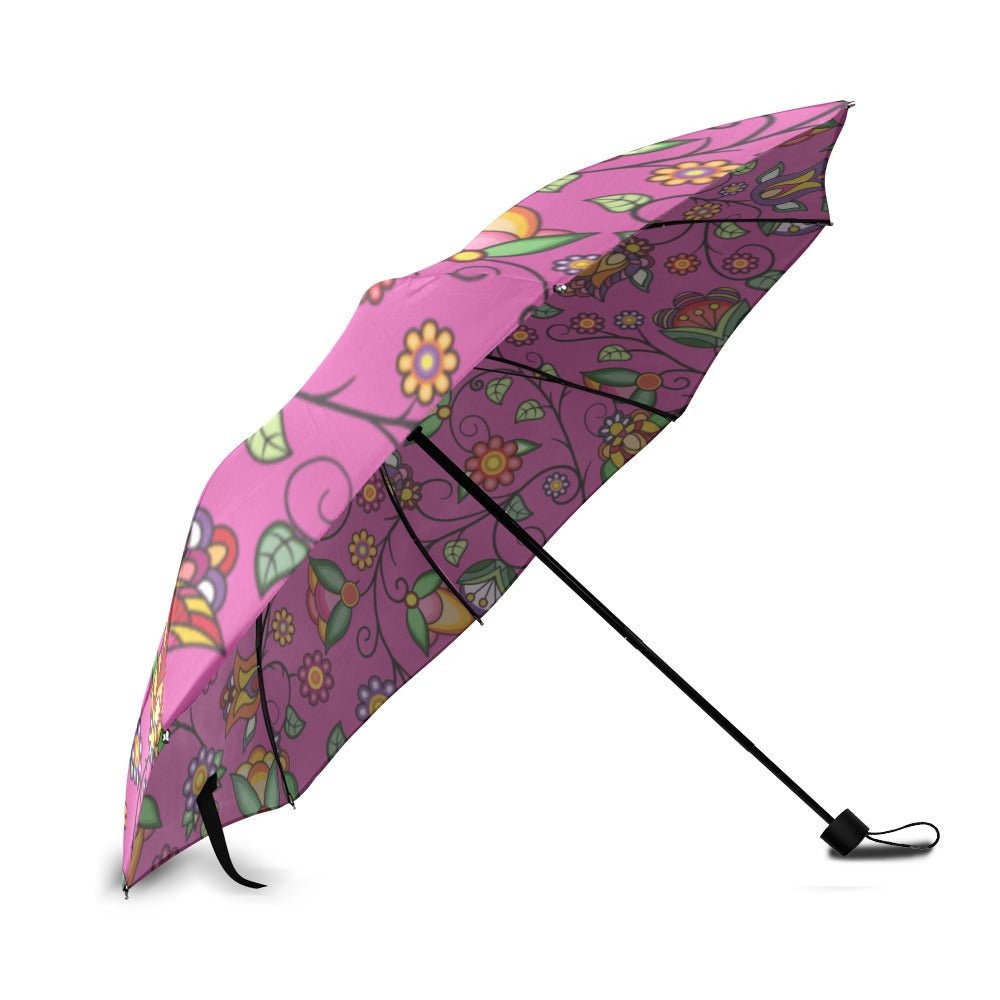 Heartbeat Petals Pink Foldable Umbrella
