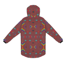 Load image into Gallery viewer, Rainy Chief Rainbow Earth Clay Unisex Sherpa Lined Hooded Coat
