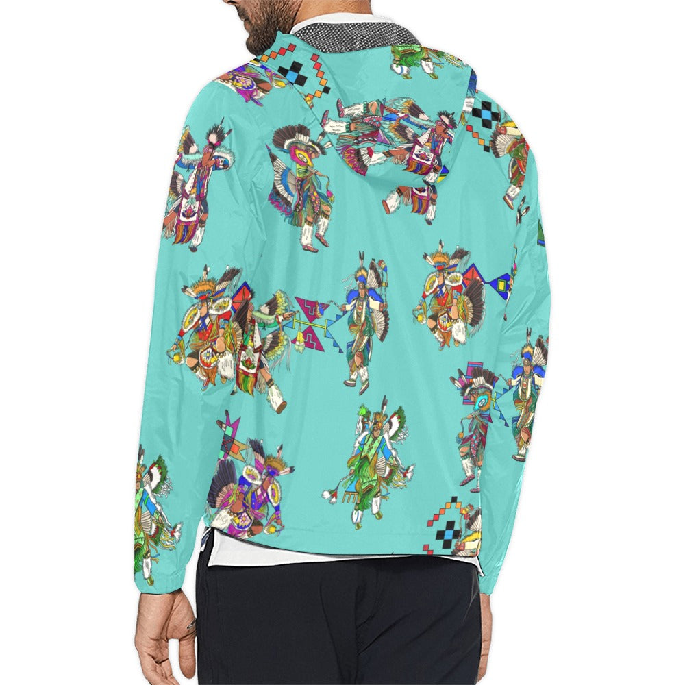 Men's Fancy Dancers Eggshell Blue Men's Windbreaker