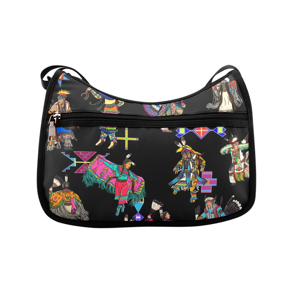Grand Entry Dancers Black Crossbody Bag