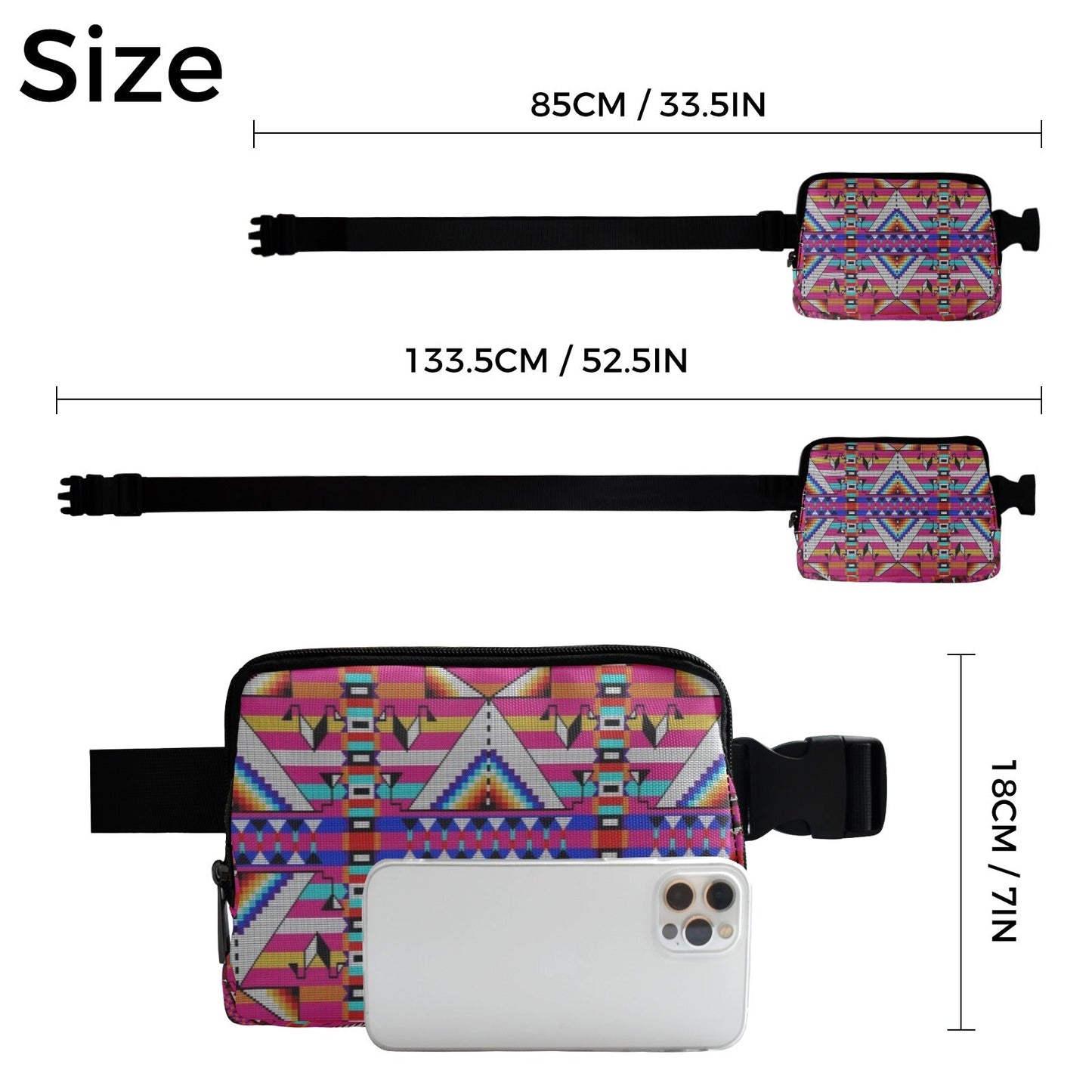 Medicine Blessing Pink Belt Bag