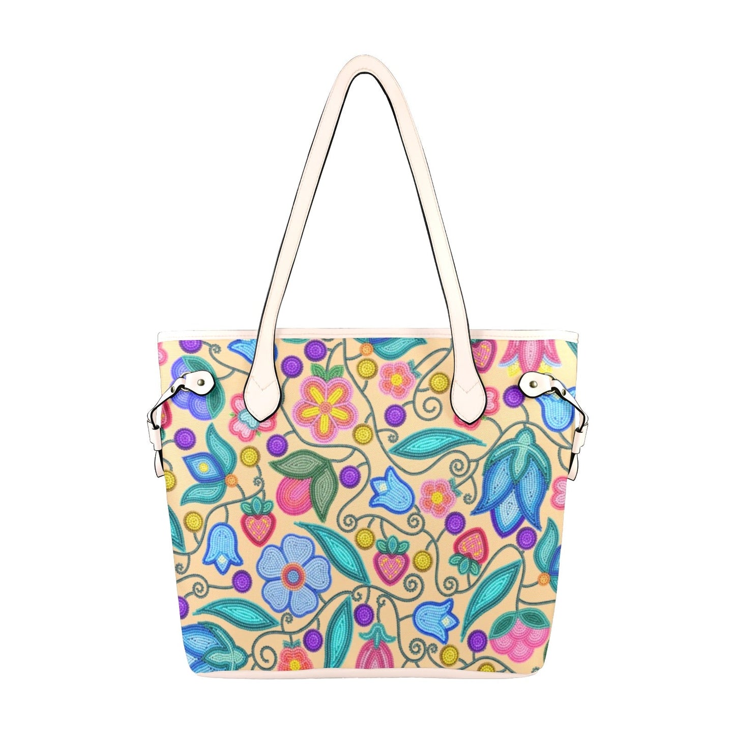 Sweet Offering Cream Clover Canvas Tote