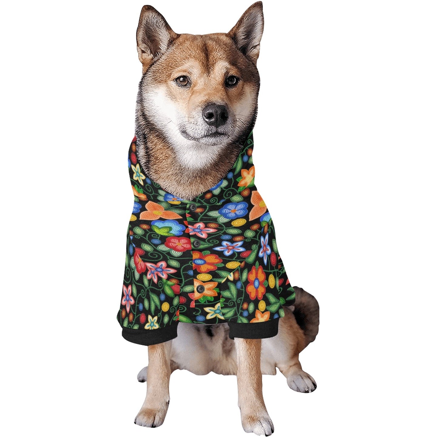 Morning Harmony Black Pet Hoodie