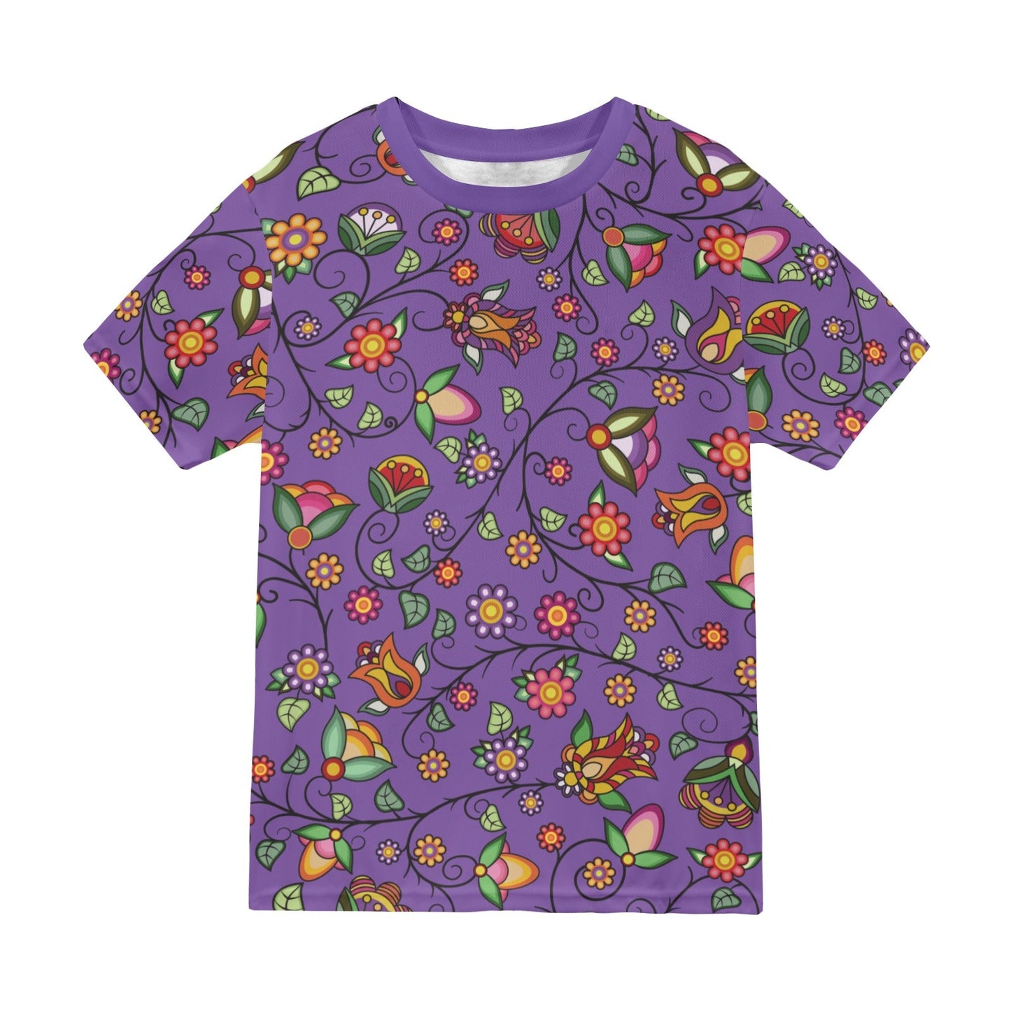 Heartbeat Petals Purple T-shirt for Men