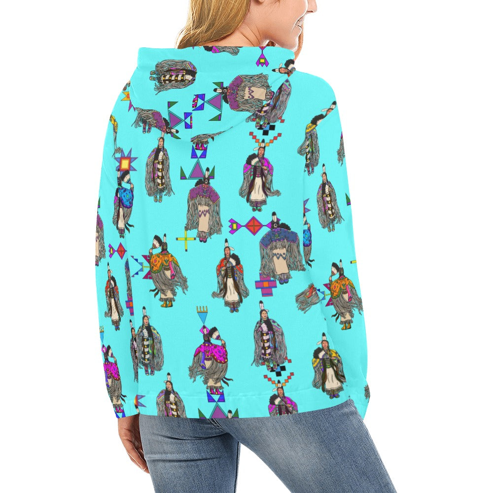 Women's Tradish Dancers Turquoise Hoodie for Women