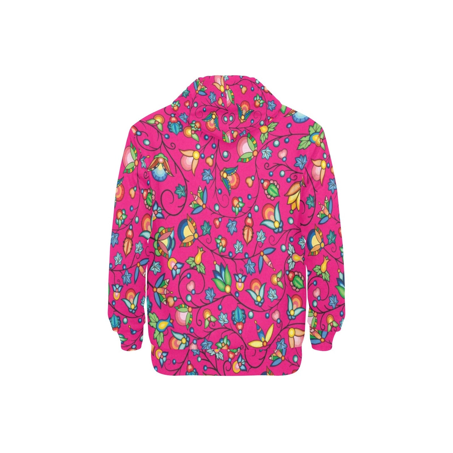 Prairie Plains Spirit Pink Men's Long Sleeve Fleece Hoodie