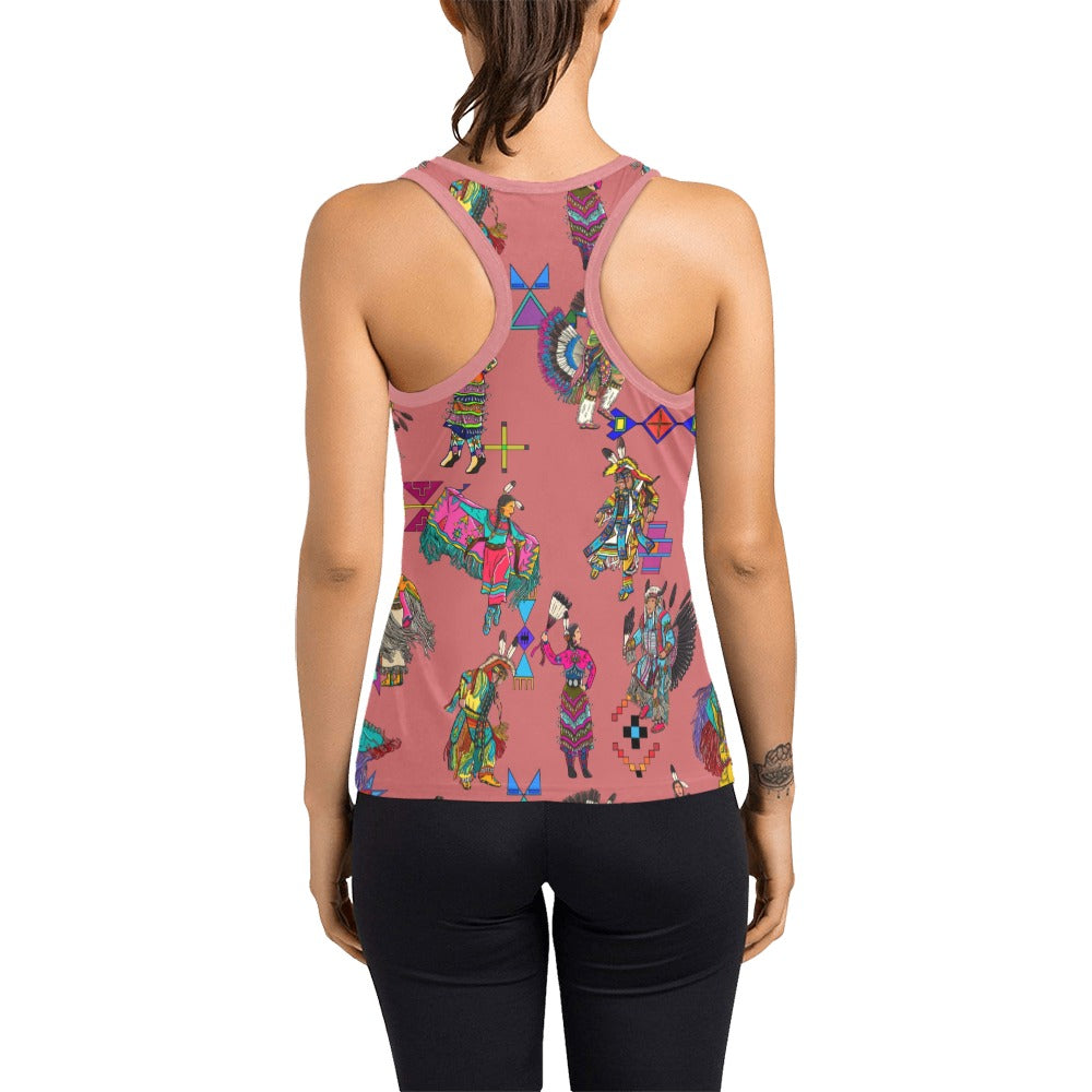Grand Entry Dancers Terra Cotta Women's Racerback Tank Top