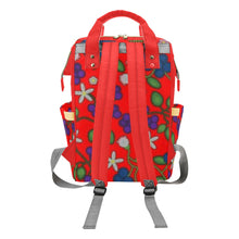 Load image into Gallery viewer, Grandmothers Stories Fire Multi-Function Diaper Backpack/Diaper Bag
