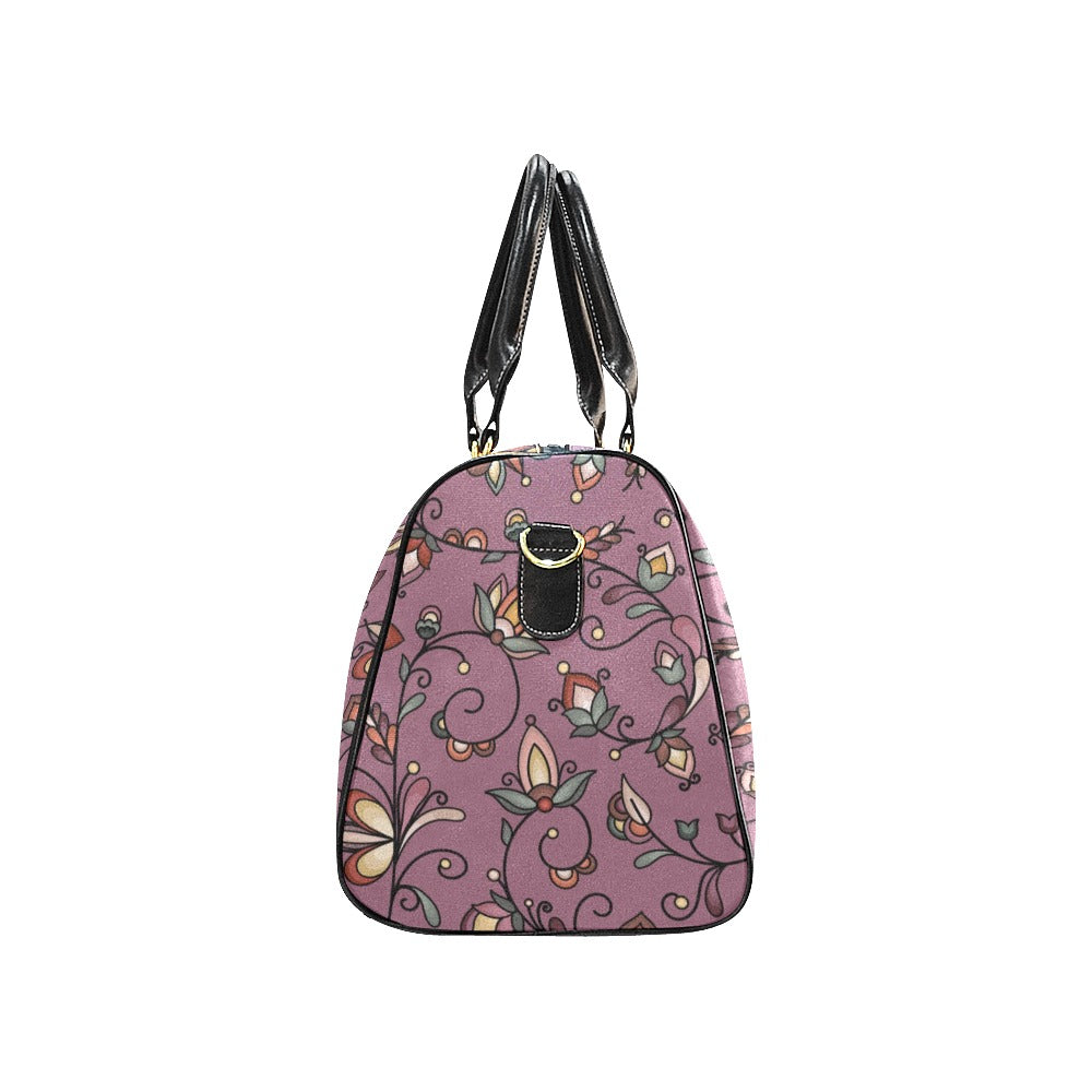 Burnt Sky Petals Magenta Large Travel Bag