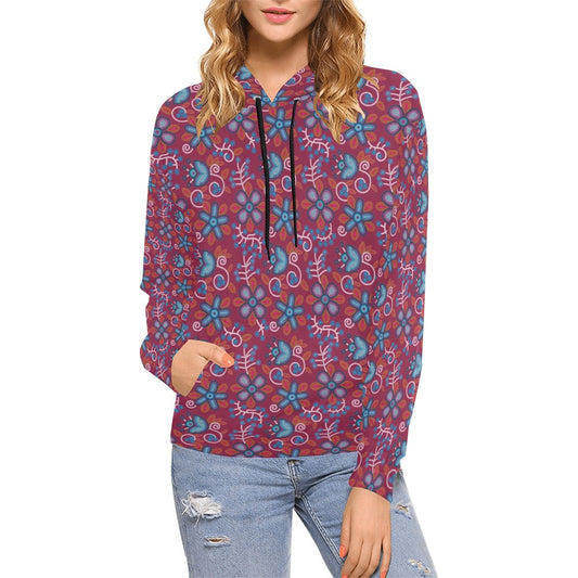 Cardinal Garden Hoodie for Women