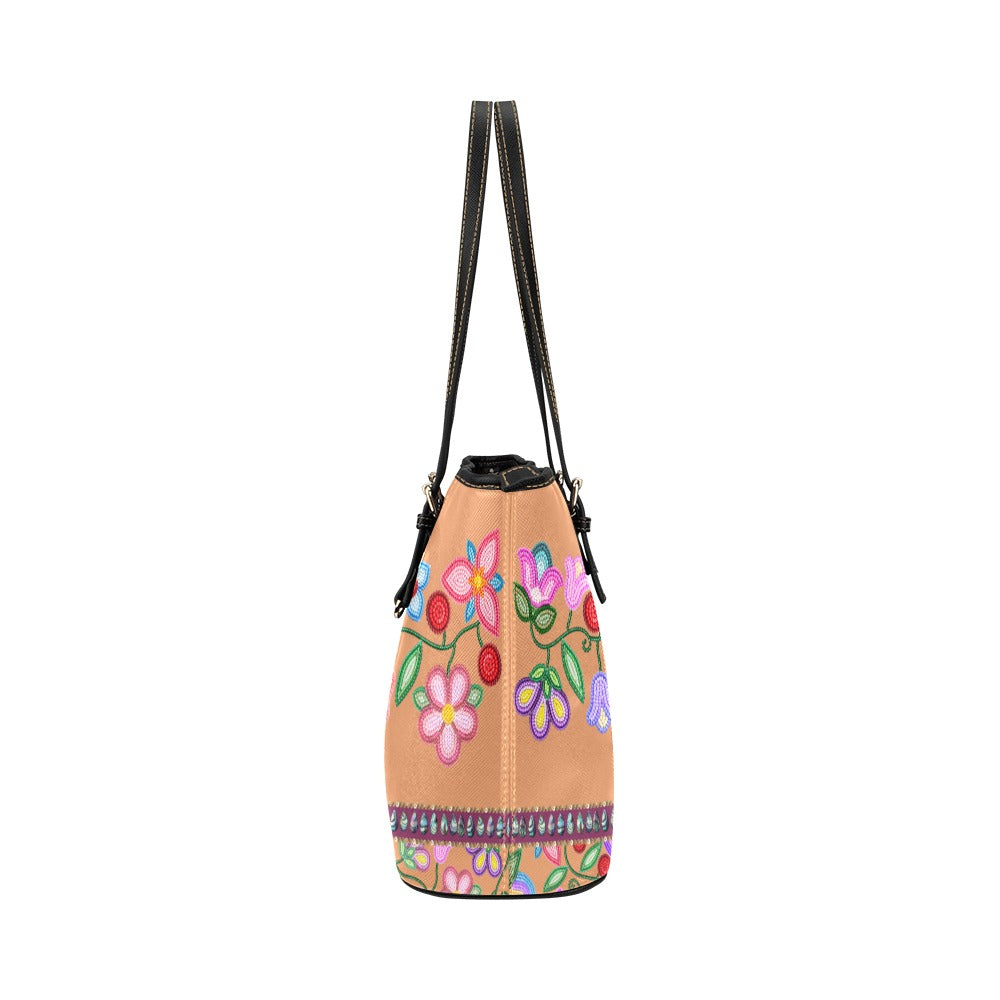 Petal Harmony Leather Tote
