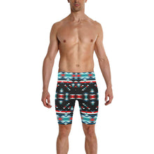 Load image into Gallery viewer, Visions of Peaceful Nights Men&#39;s Knee Length Swimming Trunks
