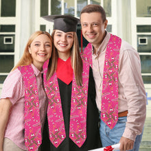 Load image into Gallery viewer, Willow Bee Bubblegum Graduation Stole
