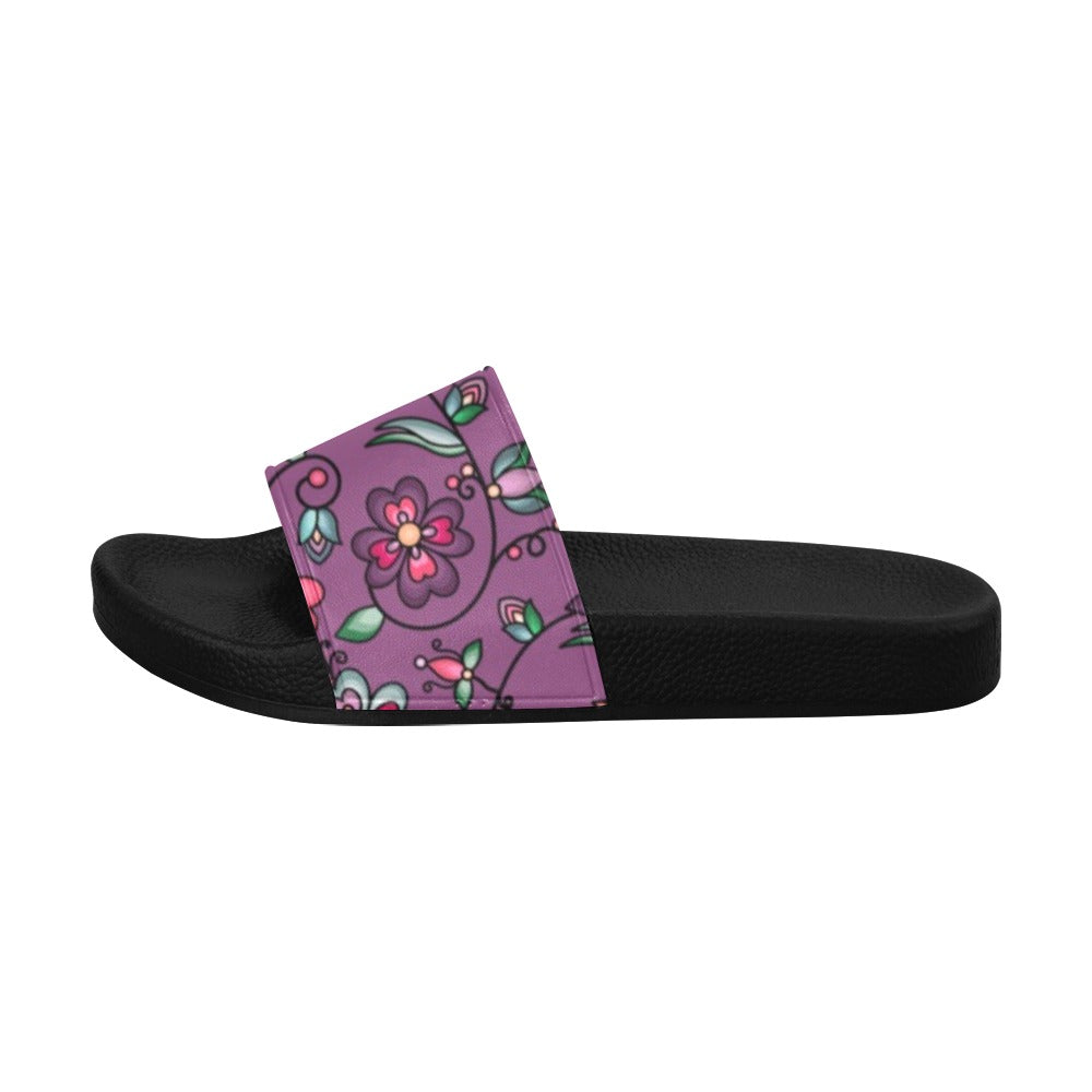 Amber Evening Garland Purple Men's Slide Sandals