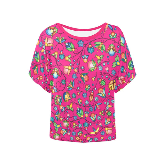Prairie Plains Spirit Pink Women's Batwing-Sleeved Blouse T shirt