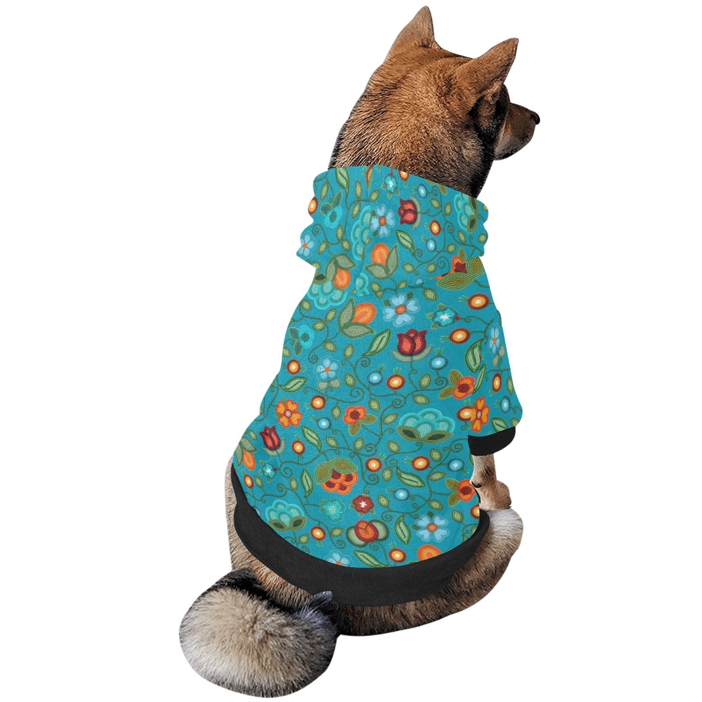 Prairie Fire Petals Ocean Pet Hoodie