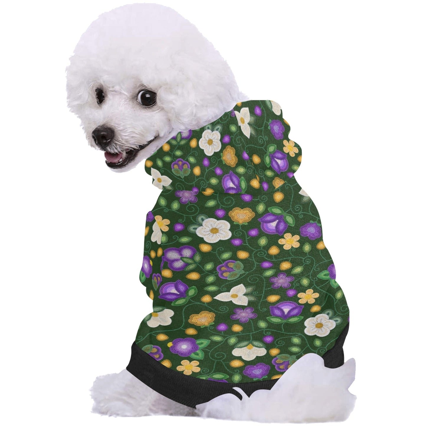 Midnight Moss Bloom Forest Pet Hoodie