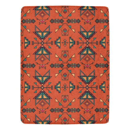 Arrow Dawn Orange X-Large Micro Fleece Blanket
