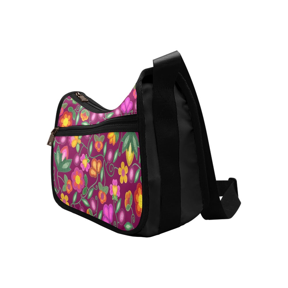 Boreal Bounty Dark Magenta Crossbody Bag