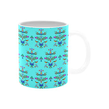 Load image into Gallery viewer, Dakota Damask Turquoise Mug
