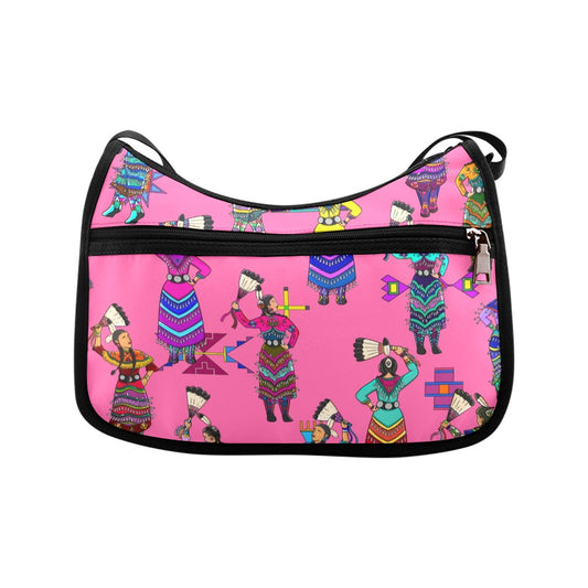 Women's Jingle Dancers Pink Crossbody Bag