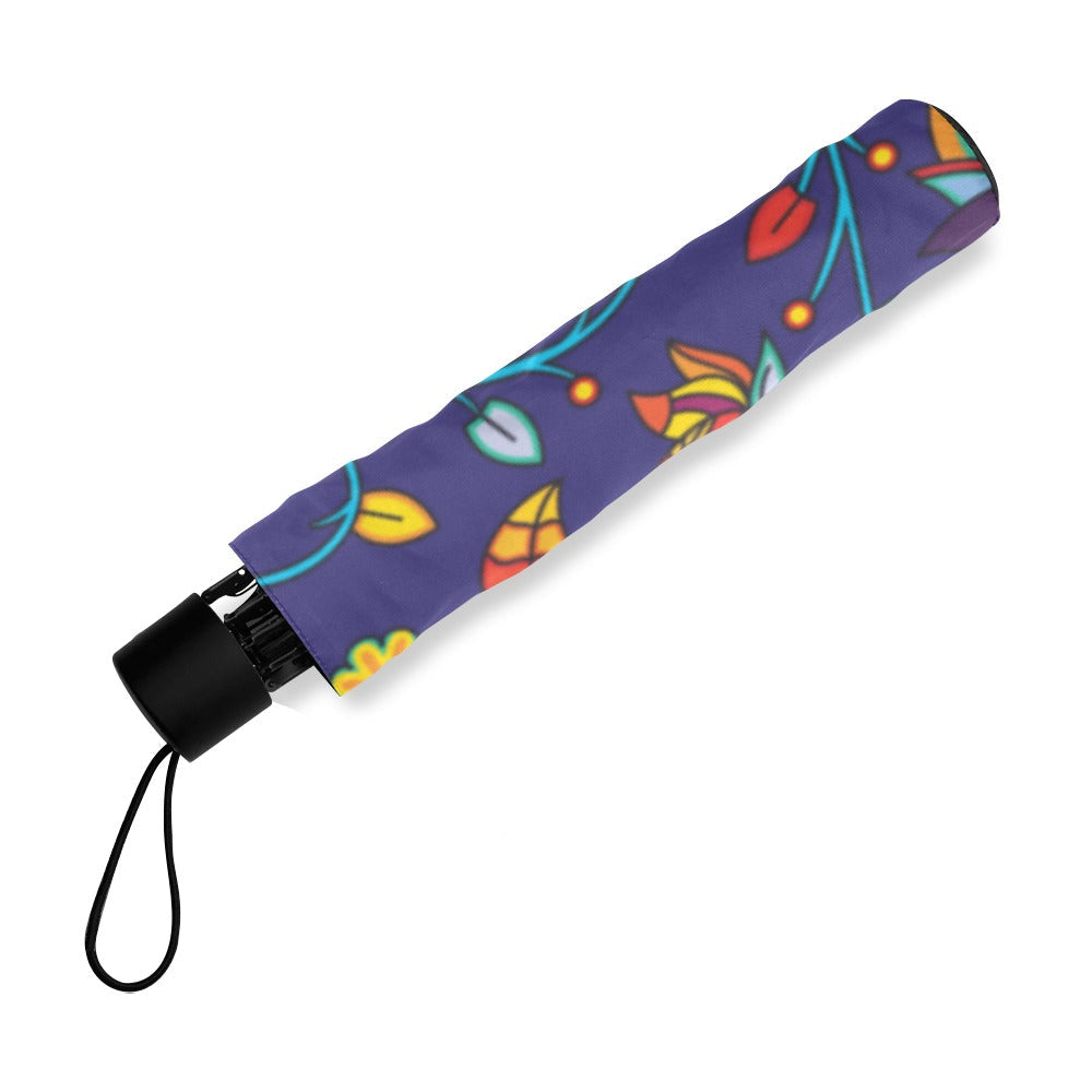 Thorny Path Blue Foldable Umbrella