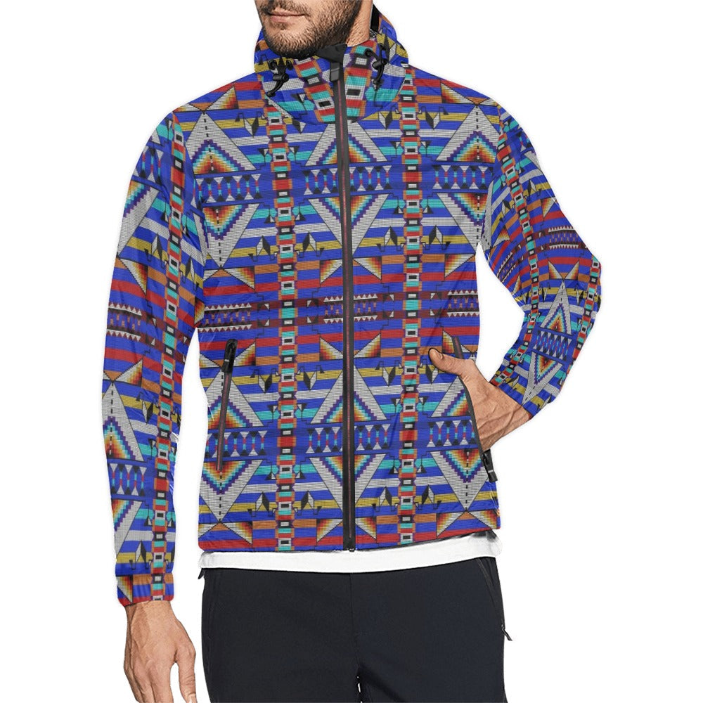 Medicine Blessing Blue Men's Windbreaker