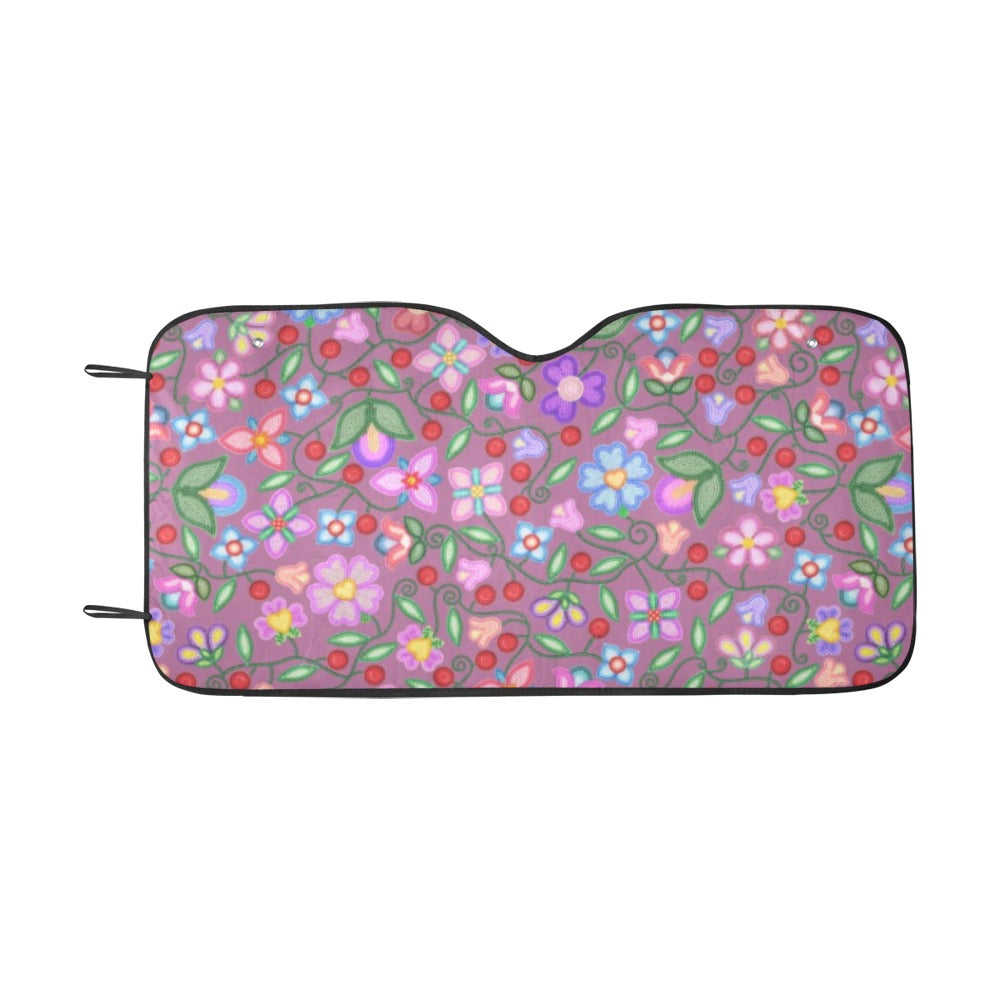 Petal Harmony Dusty Rose Car Sun Shade 55"x30"