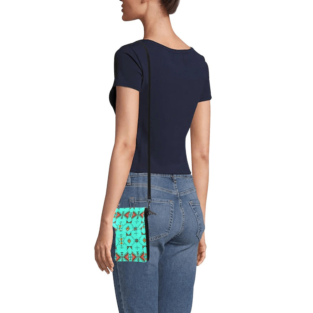 Thunder Flight Turquoise Small Cell Phone Purse