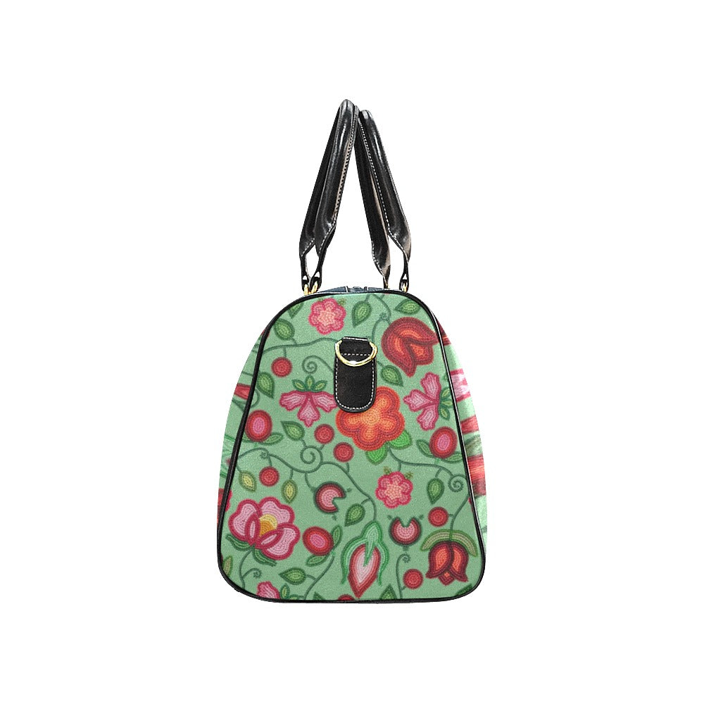 Rose Reverie Green Small Travel Bag