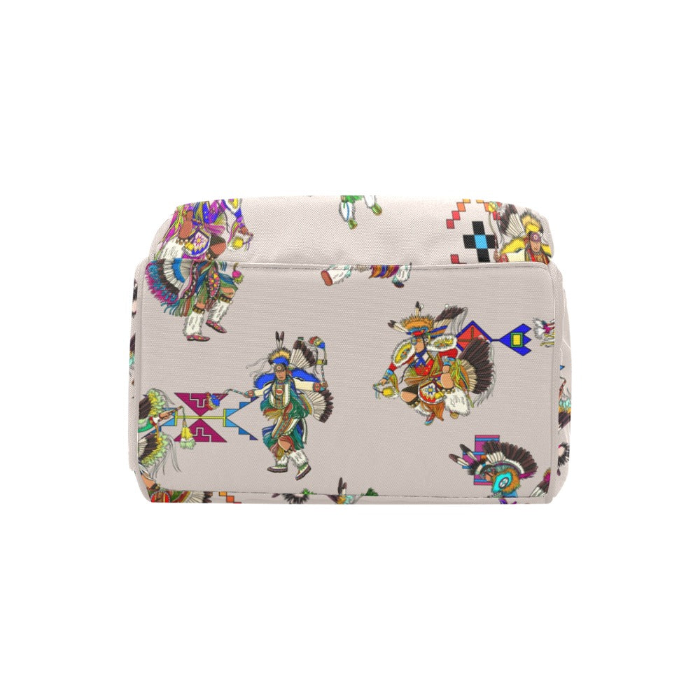 Men's Fancy Dancers Muslin Multi-Function Diaper Backpack