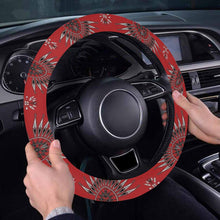 Load image into Gallery viewer, Evening Feather Wheel Blush Steering Wheel Cover with Elastic Edge
