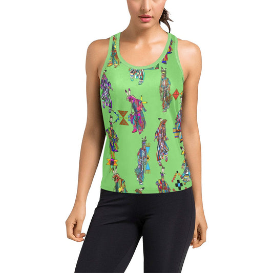 Men's Grass Dancers Grass Women's Racerback Tank Top