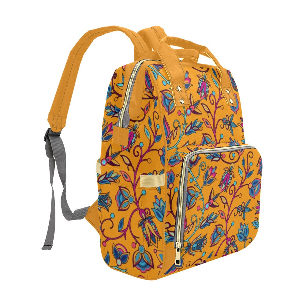 Buffalo Bloom Orange Multi-Function Diaper Backpack