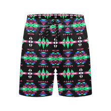 Load image into Gallery viewer, River Trail Journey Men&#39;s Mid-Length Beach Shorts
