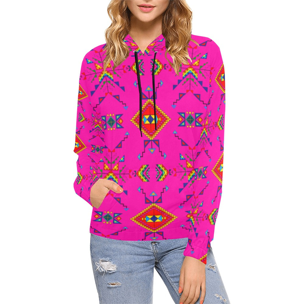 Buffalo Jump Pink Hoodie for Women