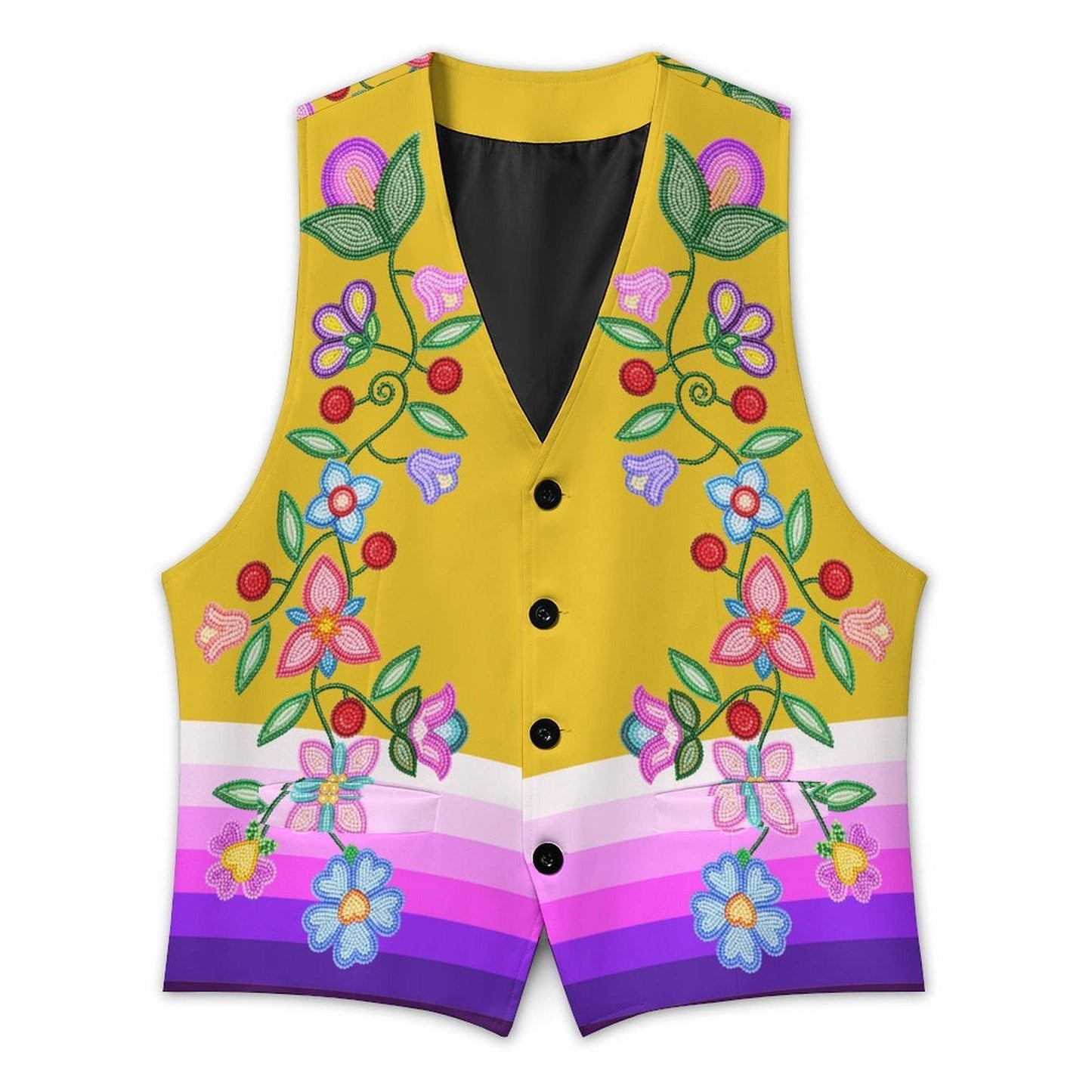 Petal Harmony Women's Sleeveless Suit Vest