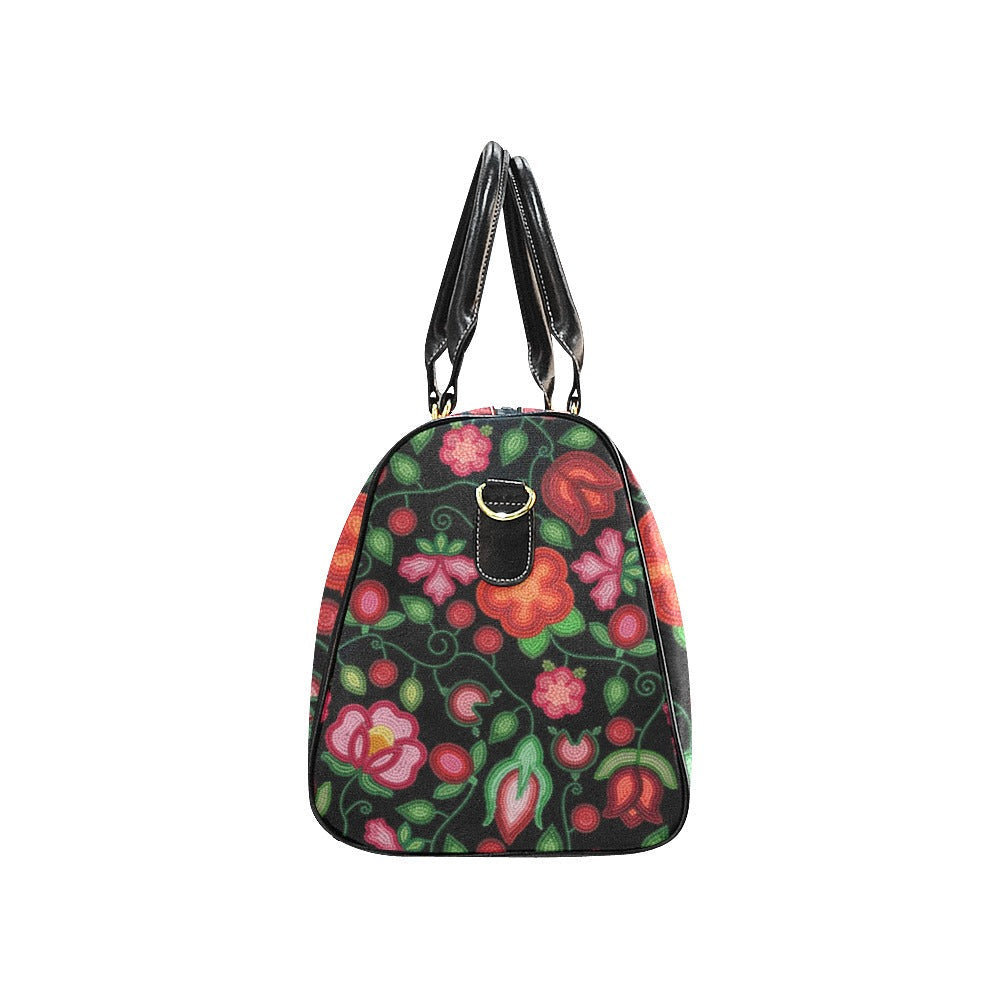 Rose Reverie Black Small Travel Bag