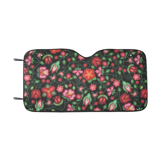 Rose Reverie Black Car Sun Shade 55"x30"