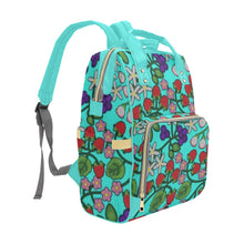 Load image into Gallery viewer, Takwakin Harvest Turquoise Multi-Function Diaper Backpack/Diaper Bag
