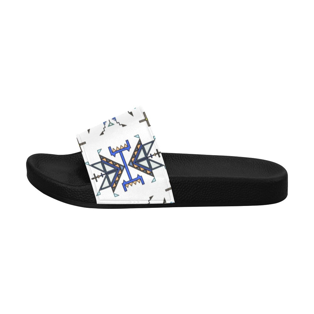 Eagle Strike White Men's Slide Sandals