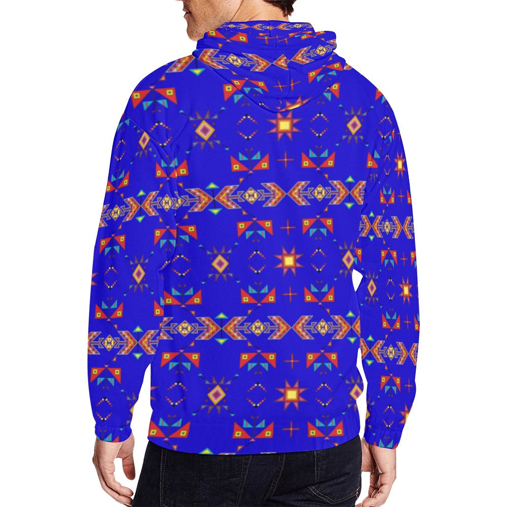 Scattered Generations Royal Men's Zipper Hoodie
