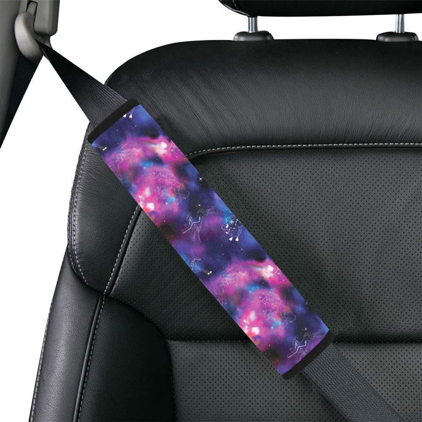 Animal Ancestors 1 Blue and Pink Car Seat Belt Cover